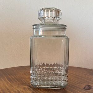 Clear Glass Storage Jar